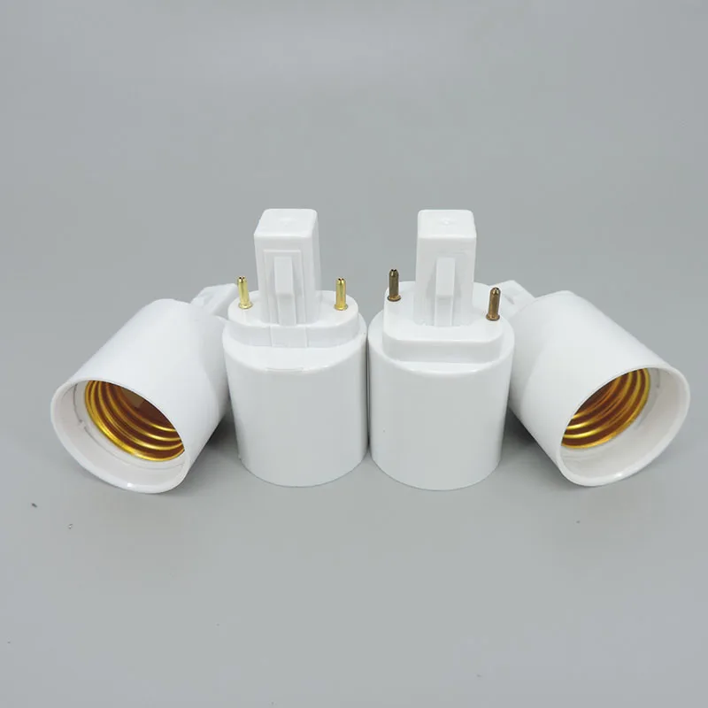 

ABS LED AC G23 G24 To E27 power Adapter Socket Halogen CFL Light Lamp Base Converter G23 to E27 Bulb Holder 2pin 110V 220V s1