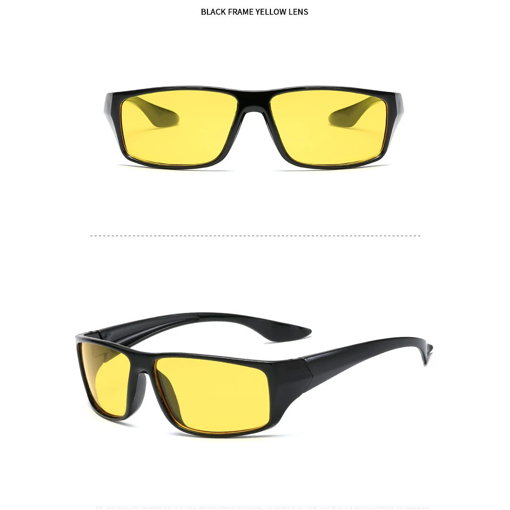 KLASSNUM Men Classic Night Vision Glasses Anti-Glare Yellow Lens Sunglasses Women Night Driving Glasses Anti UV400 Wholesale