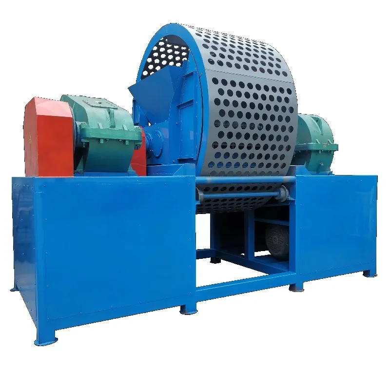 High Efficiency Double Shaft Shredder Low Noise Design Environment Friendly Industrial Waste Plastic Metal Recycling