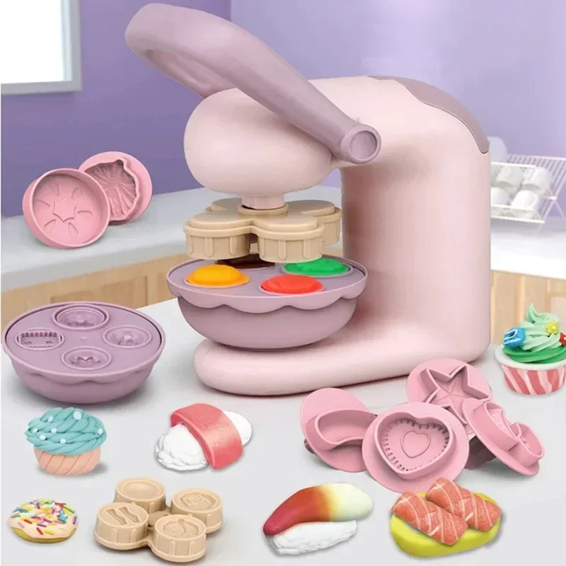 DIY 공기 건조 점토 크리 에이 티브 모양 컬러 점토 모양 장난감 선물 어린이를위한, 어린이 홈 메이킹 파스타 기계 장난감 소년 소녀