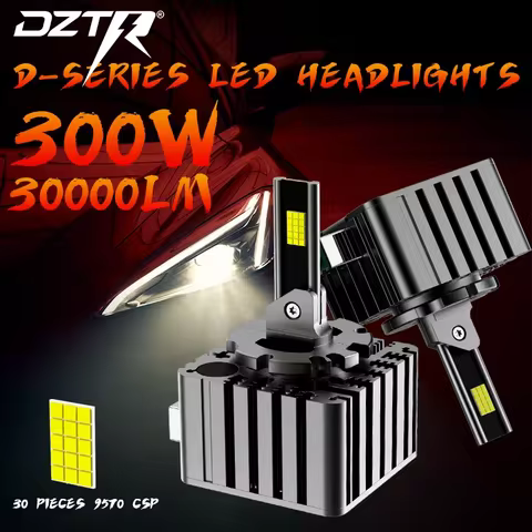 D1S D3S LED Headlights 1:1 Car Lamp Xenon HID D2S D4S D8S D1R D2R D3R Turbo 30000LM Auto Bulbs Two-sided CSP Chip 6000K