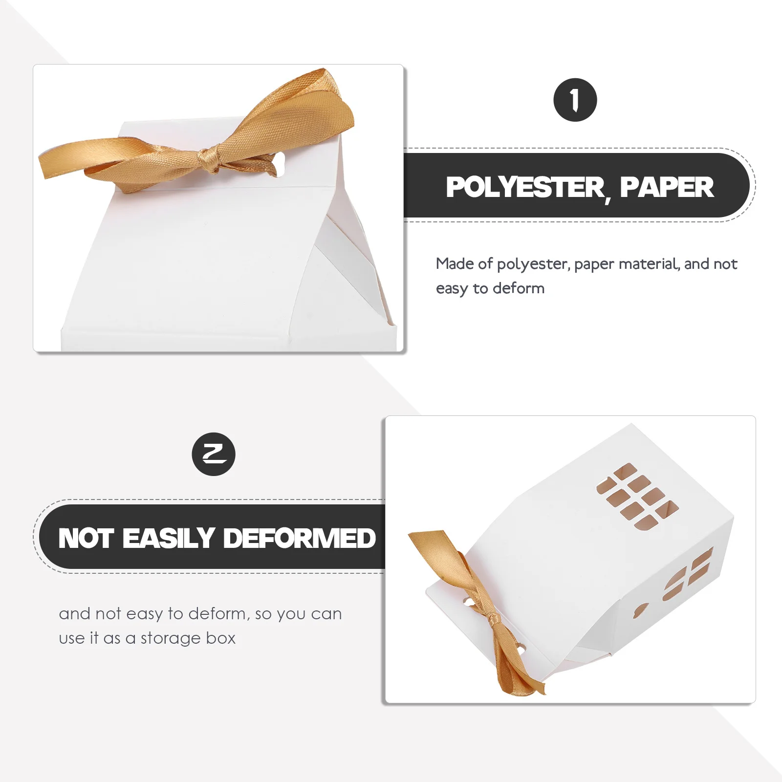 

12Pcs Candy Boxes House Shape Paper Gift Boxes Wedding Party Candy Containers Holiday Treat Packaging Gift Box