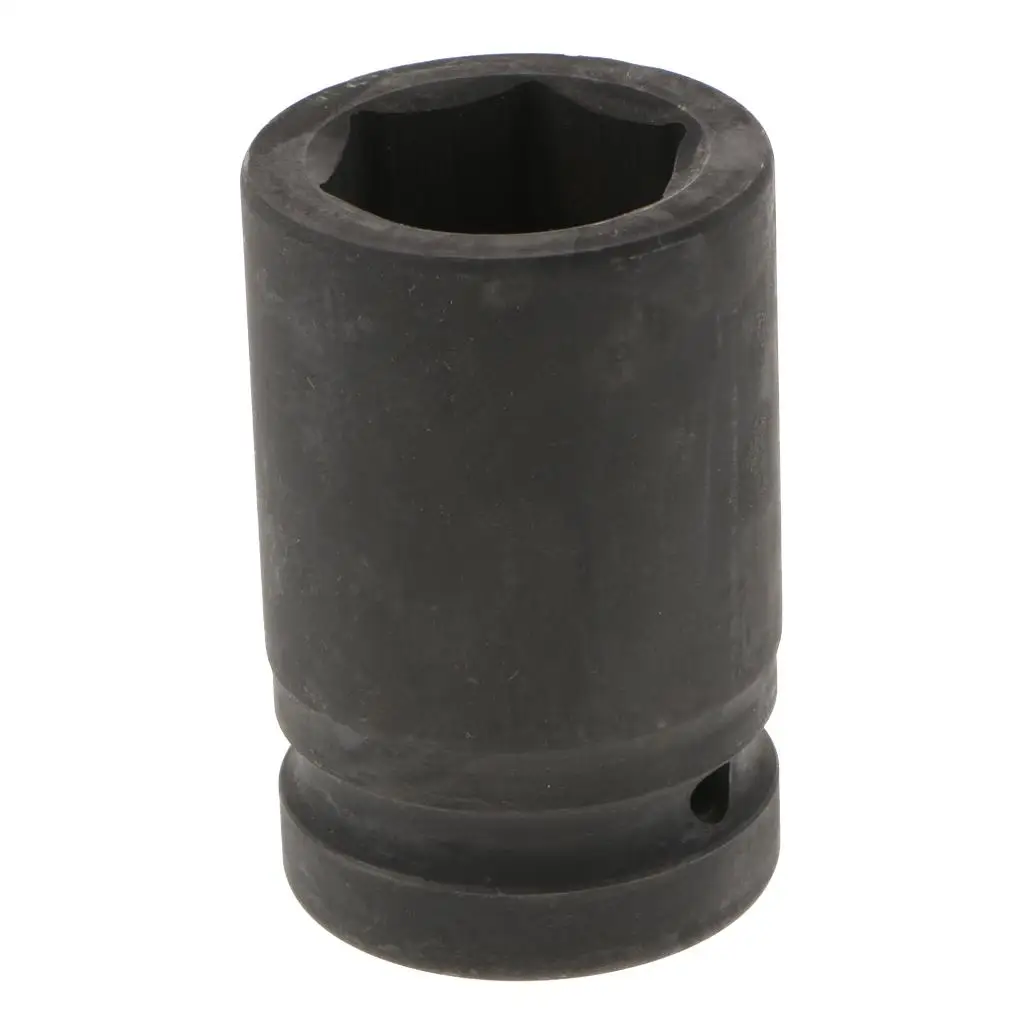 Heavy Duty 33mm Metric Impact Socket with 1 inch Drive, 6-Point, Black