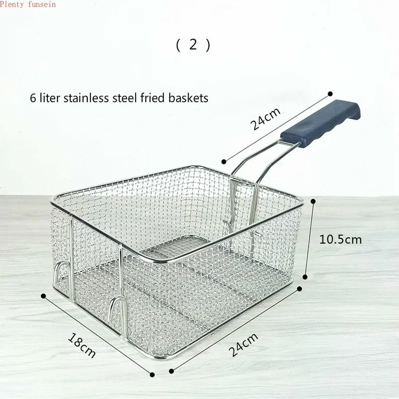 Commercial 81 stainless steel frying net diamond shaped frying basket frying pan