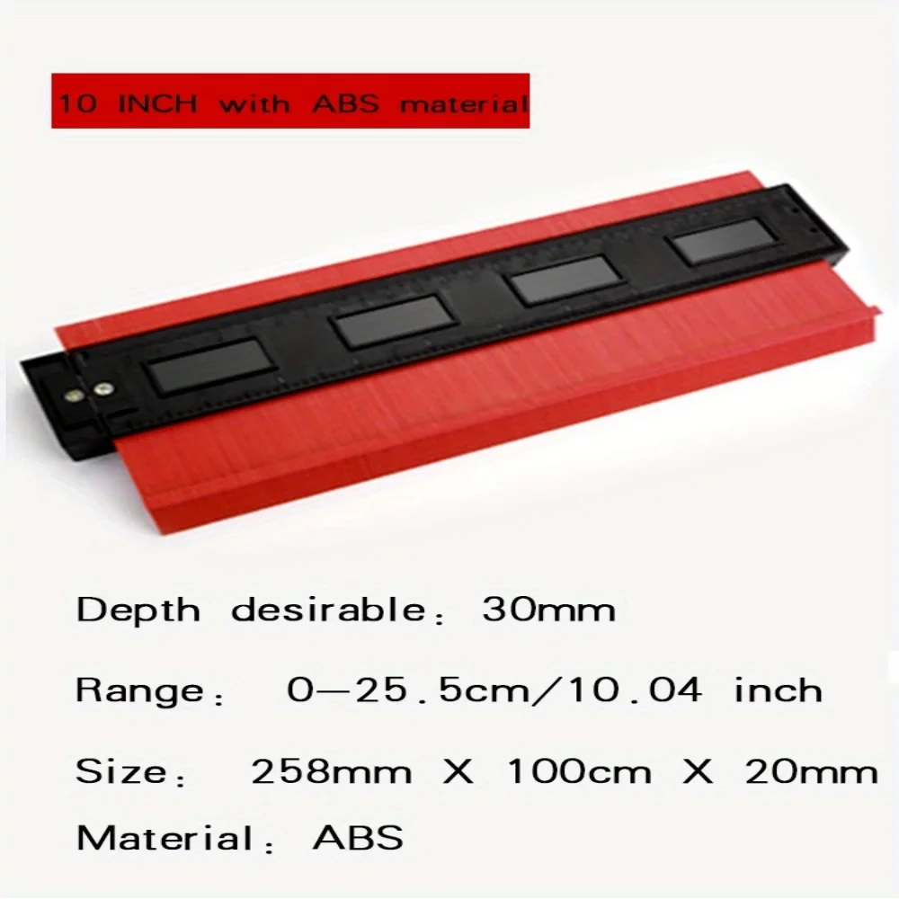 Contour Gauge Duplicator Ceramic Tile Carpet Cutting Template Profile Measuring Angle Ruler Contour Duplicator Woodworking Tools