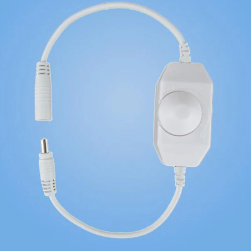 DC 12V 24V LED Dimmer Switch Brightness Adjust Controller for 3528 5050 5730 5630 Single Color Strip Light  Black White image 5