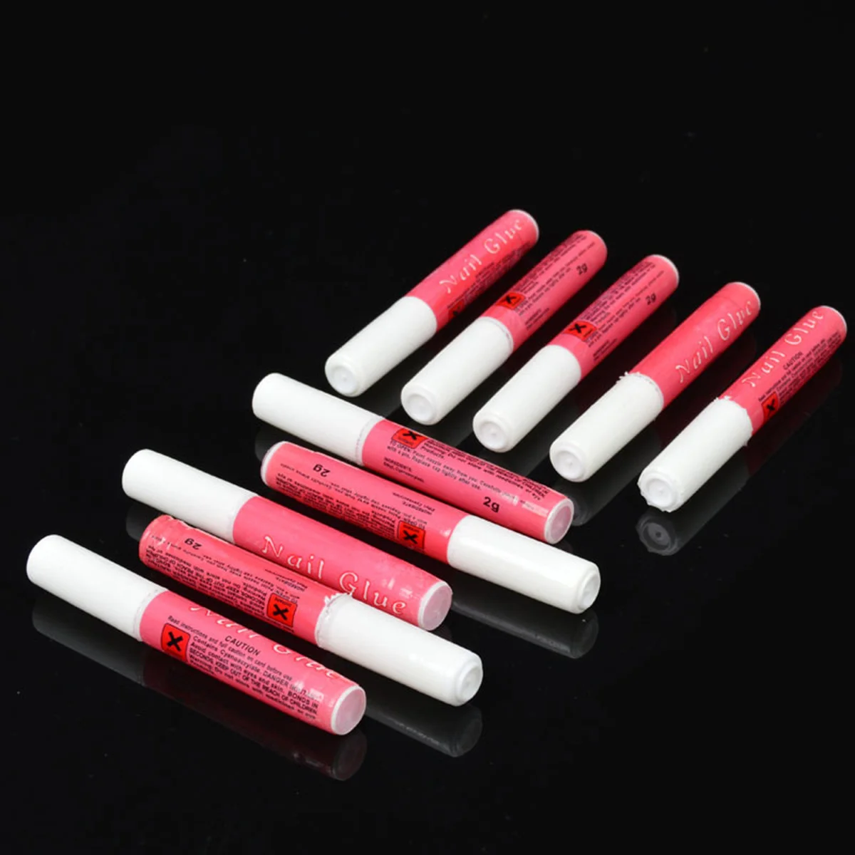 5 pcs 2G Nail Glue For Acrylic Nails Rhinestones Fake Tips Strong Adhesive Odorless Acid-Free Manicure Tool Kit