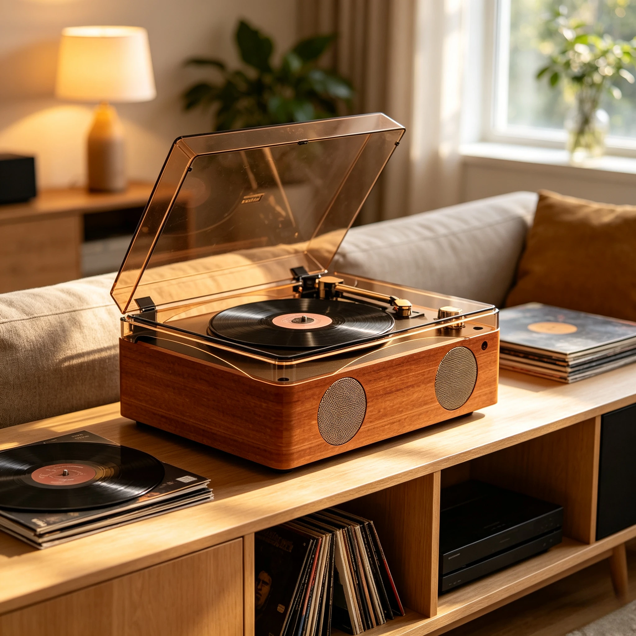 New Cross-Border Portable Home CD Player, Bluetooth Audio Player, Retro Disc Album Player, Ideal Birthday Gift for Music Lovers