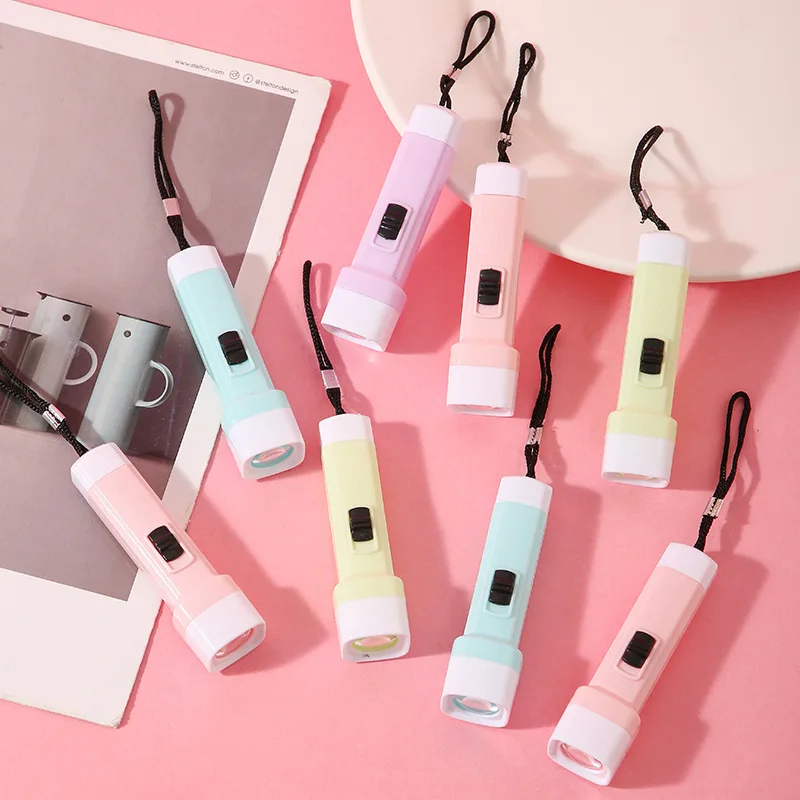10-30 Pcs Cute Candy Color Glowing Flashlight Children Birthday Wedding Party Gift Halloween Christmas Gift Decoration Gift Pack