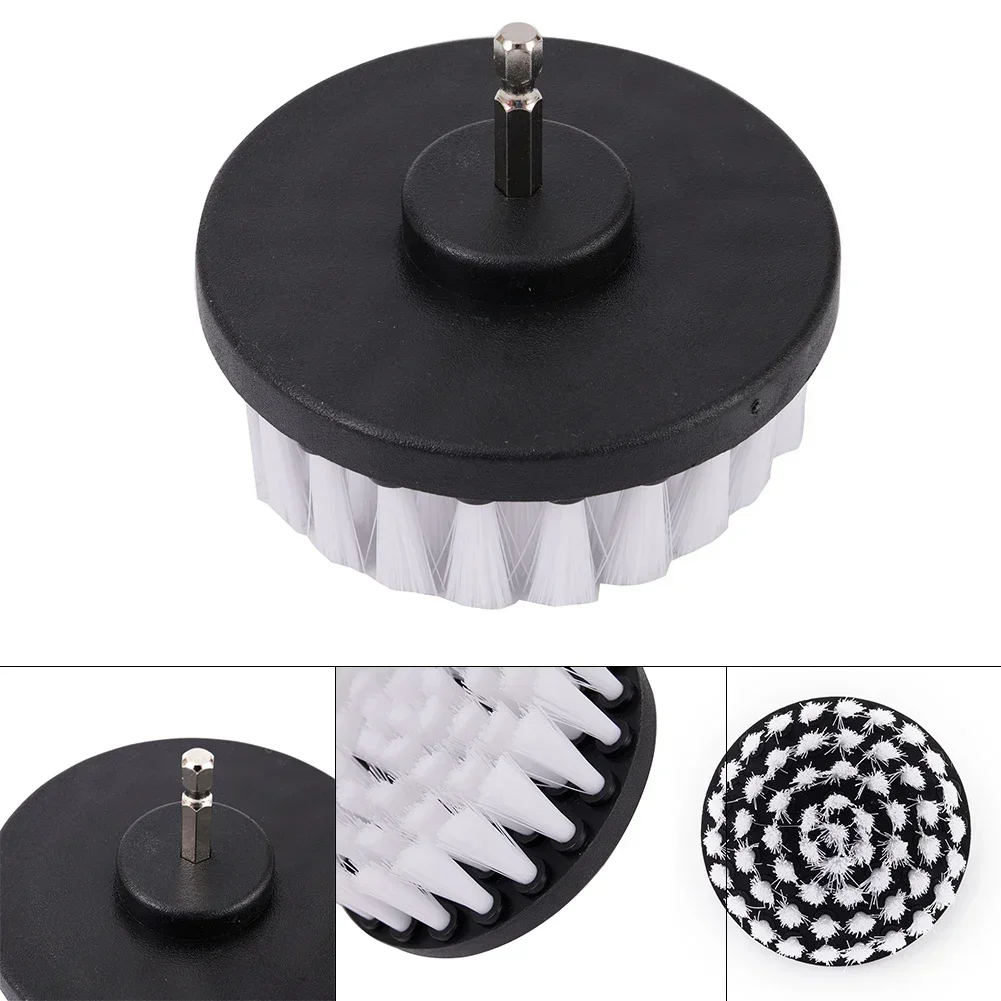 4 Inch Drill Soft- Brush Electric- Scrubber Drill Disc Brushes- Polisher Bathroom- Power Clean- Tools For Carpet Glass Car Tires