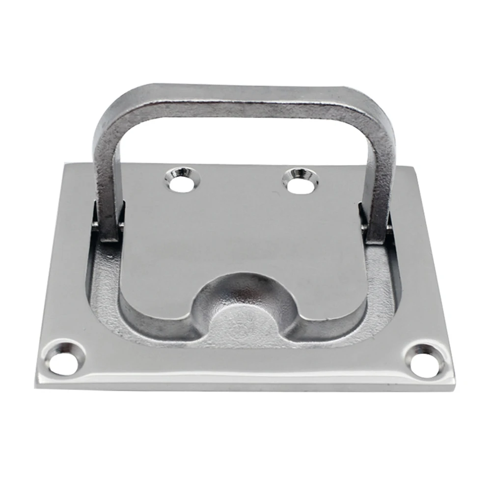 76x55mm Boat Recessed Hatch Square Flush Lift Ring Handle 316 Stainless Steel Deck Hatch Marine Hardware Boat Accessories - view 5