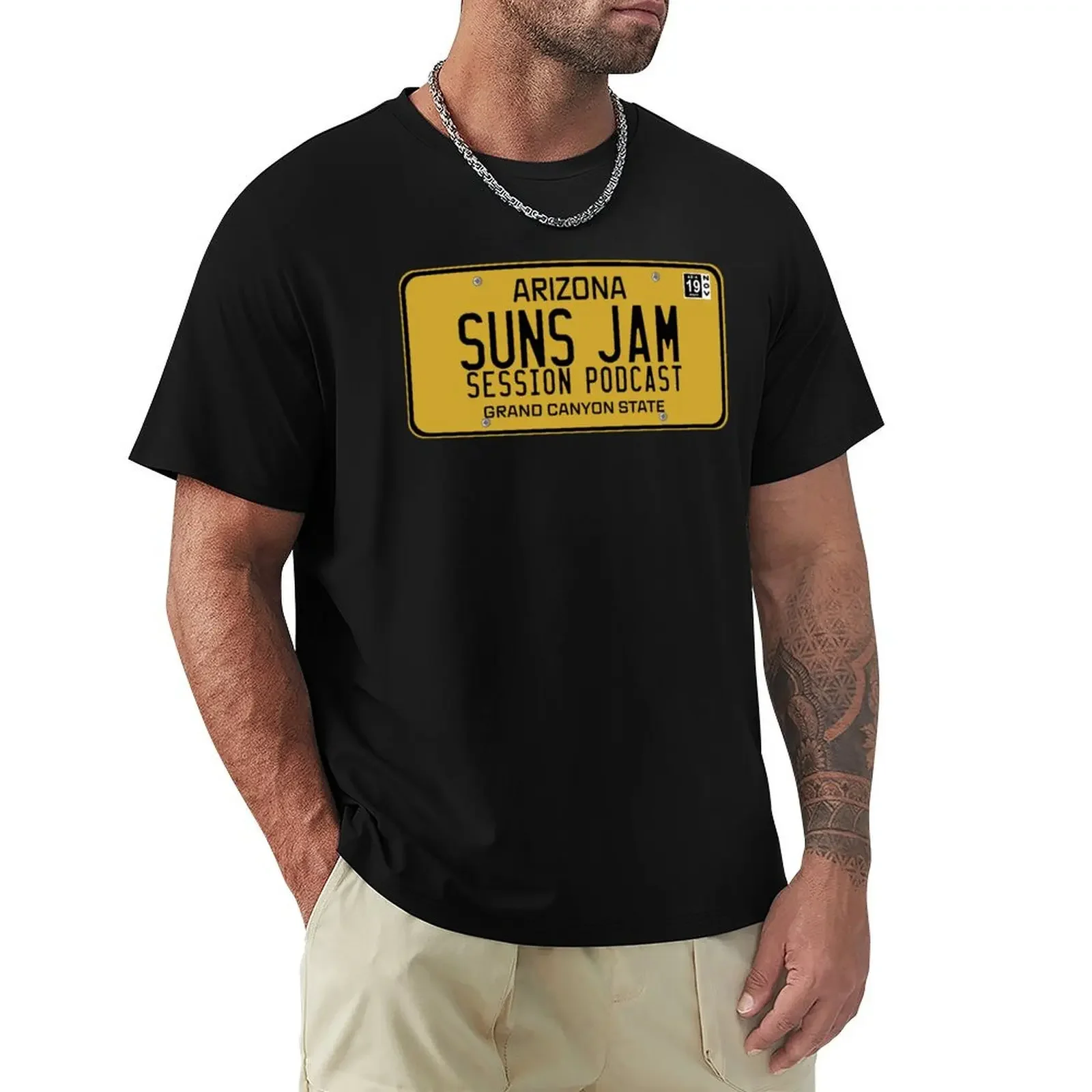 Suns JAM AZ License Plate: 1969 T-Shirt tops quick drying oversizeds oversized t shirt mens graphic t-shirts anime