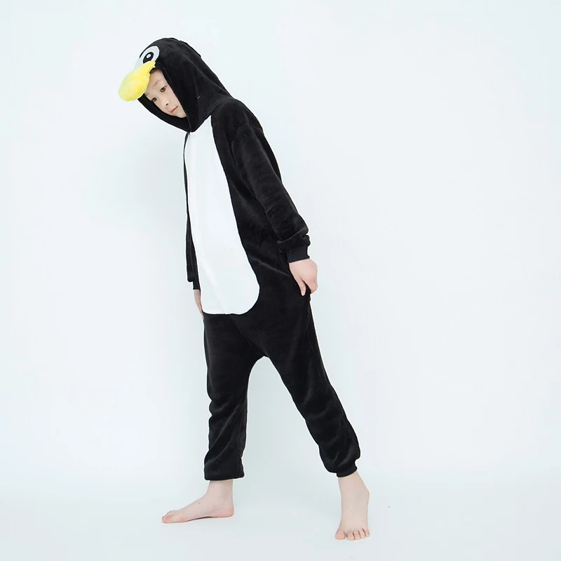 Kigurumi Penguin Onesies Kids Children Animal Jumpsuit Girls Boys Pajamas Anime Cosplay Costumes For Christmas Halloween Party - view 5
