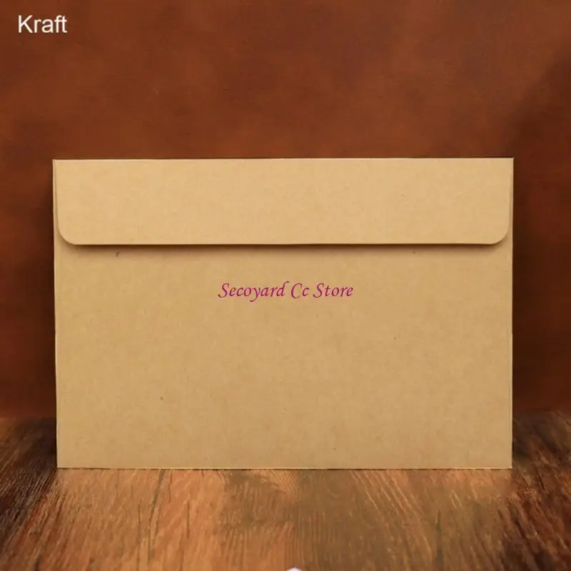 

N3UC 10 Sheets Vintage Envelopes Set for A6 Papers Wedding Invitation Letter Envelope