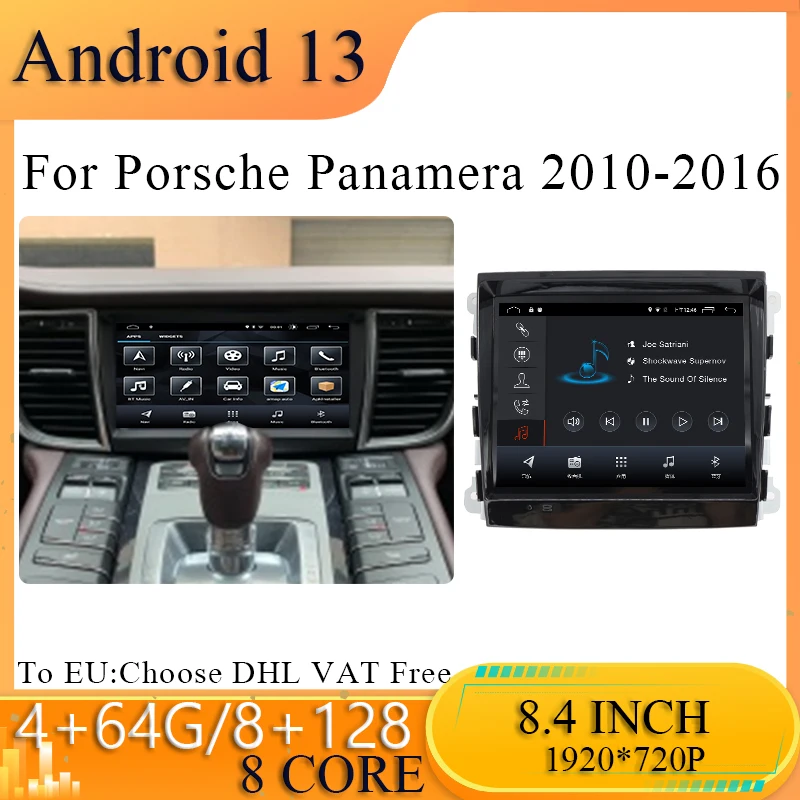 Android 13 Car play Auto For Porsche Panamera Car Multimedia Player Radio Navigation With IPS HD Screen Car play 4G