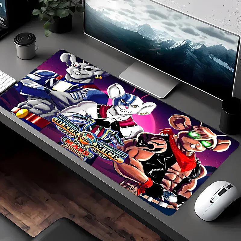 لوحة ماوس لراكبي الدراجات النارية من Mars 3، قاعدة مطاطية، حصيرة مكتب متينة غير قابلة للانزلاق مناسبة لتزيين الألعاب والمكاتب، مكتب هدايا مثالي #5