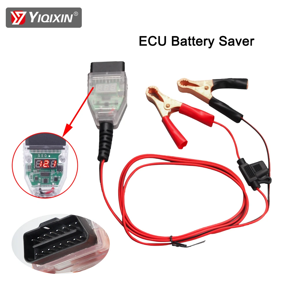 

OBD2 Car Battery Replacement Tool ECU Connector Auto ECU Memory Saver Automotive OBD 2 Emergency Electrical Power Supply Cable