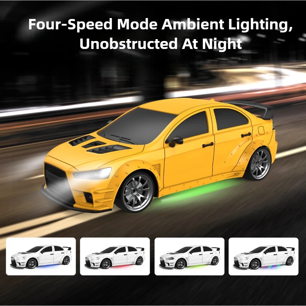 미니 RC카 1/20 4륜구동 고속 모터 드리프트 레이싱 시뮬레이션 조명 풀 프로포션 원격 제어 모델 미니 드리프트 자동차 장난감