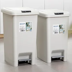 Luxury Pedal Trash Can for Kitchen and Bathroom Waterproof Wastebasket Large Capacity Garba Bin Modern Accessories 8 L 10 L  20L