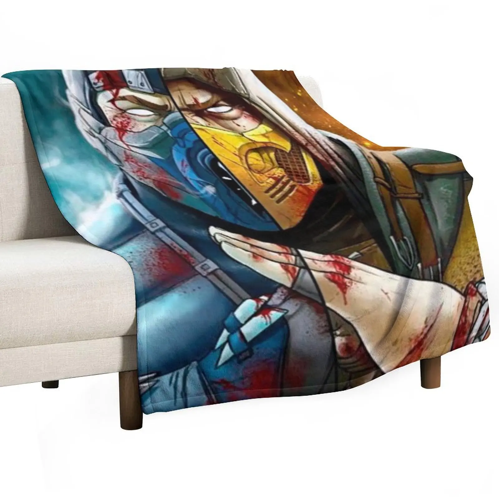 

Mortal Kombat Mortal Enemy Throw Blanket for sofa Large Softest Hairys Blankets