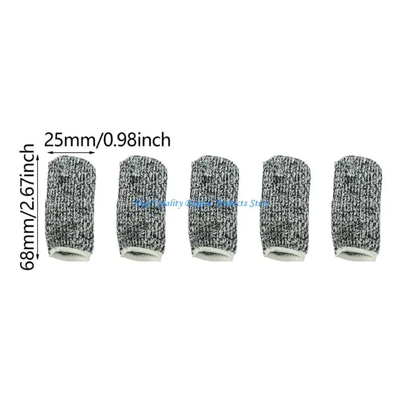 U2JE 20pcs حراس الإصبعين أغطية إصبع القماش للتنفس لقطع وصياغة آمن