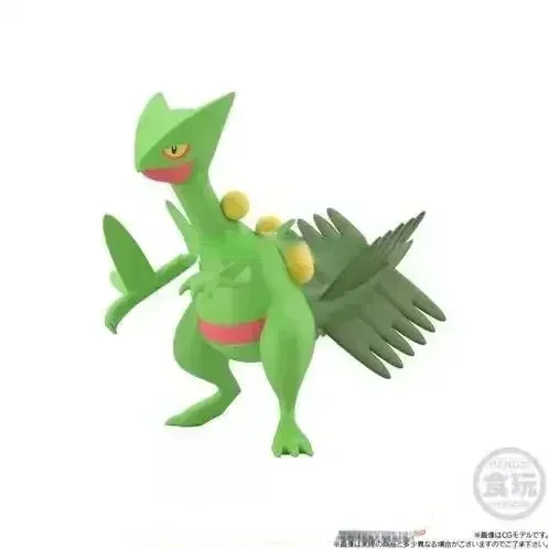 Bandai – figurines de dessin animé POKEMON Hoenn, échelle originale, Sceptile Swampert, jouets pour enfants, cadeau, modèle d'ornement à collectionner