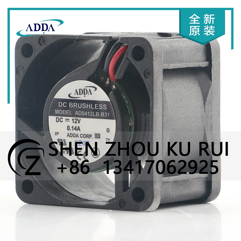 

Original new Taiwan ADDA 5V 24V 48V DC12V 0.14A AC EC 4028 40X40X28MM 4CM two-wire mute high air volume AD0412LB-B31 cooling fan