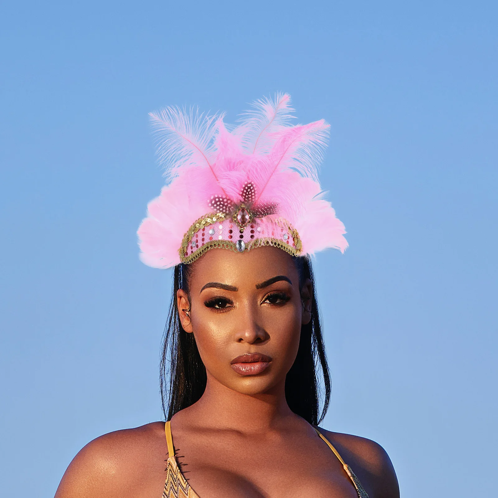 Helle Farbe Kopfschmuck Mode Maskerade Party Hochzeit Karneval Cosplay Kostüm Zubehör für Frauen Männer Teenager Dekor