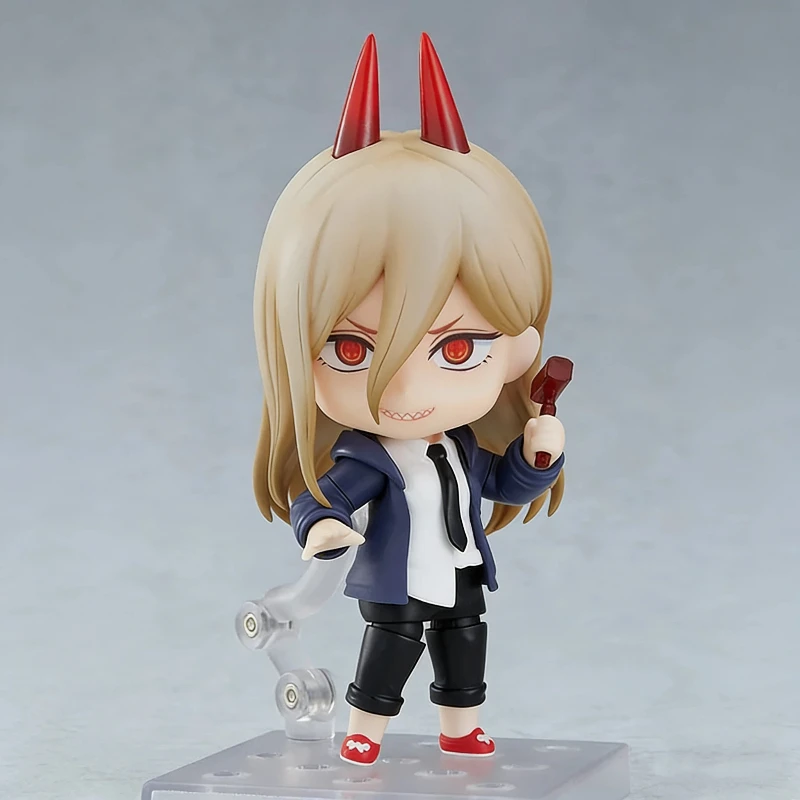 10 cm Chainsaw Man Power Q Versie Nendoroid Action Figure Verwisselbare Gezicht Anime Figuur PVC Model Speelgoed Met Stand Decor gift