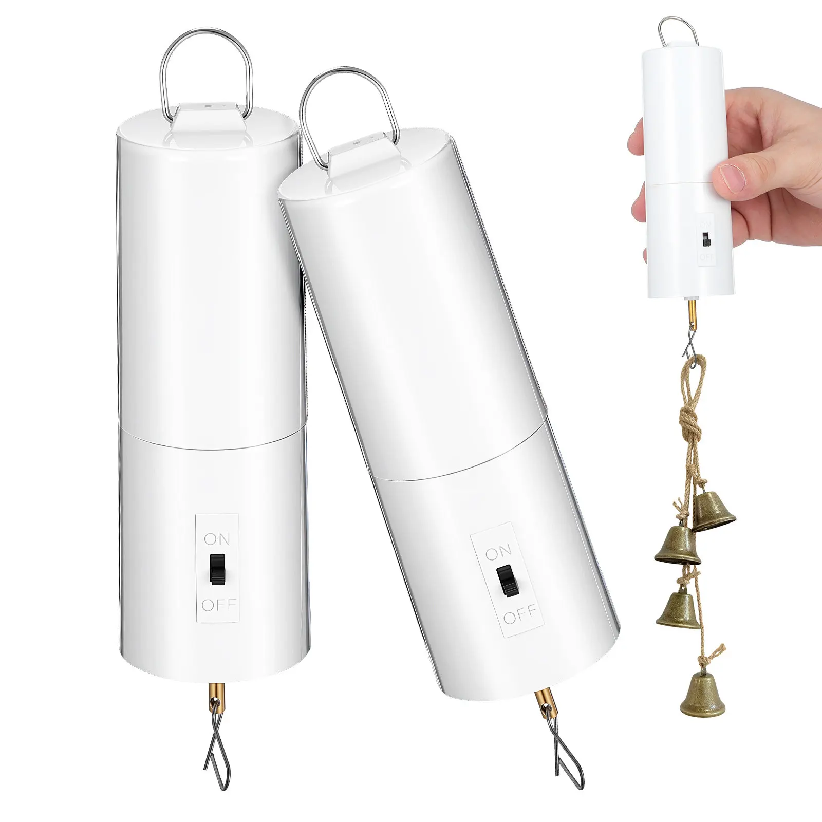 

2 шт. моторизованных вращающихся механизмов для подвесных садовых ветряных колокольчиков и уличных скульптур