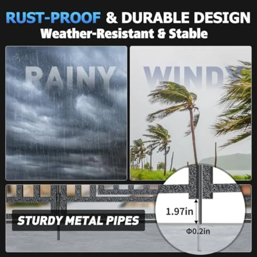 Metal Swimming Pool Fence for In-Ground Pools, Black-Silver, Aluminum Alloy, 72ft L × 40in H with 28 Panels 4 Gates, Reinforced