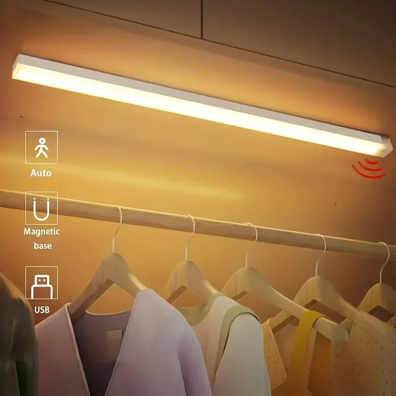 Runtowo LED Motion Sensor Light  Wireless, Rechargeable Light for Bedroom, Kitchen, Wardrobe, Staircase Wall Mount Sensor Lamp