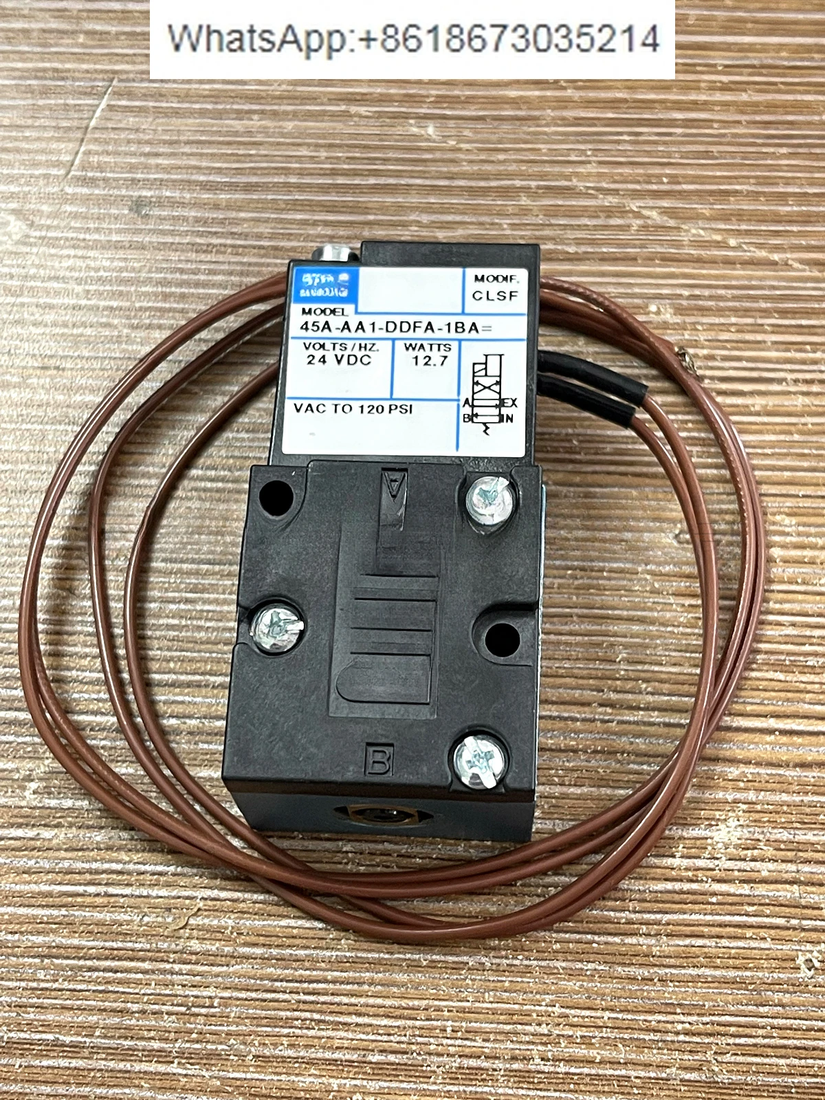 

solenoid valve 45A-AA1-DDFA-1BA= CLSF DC24V