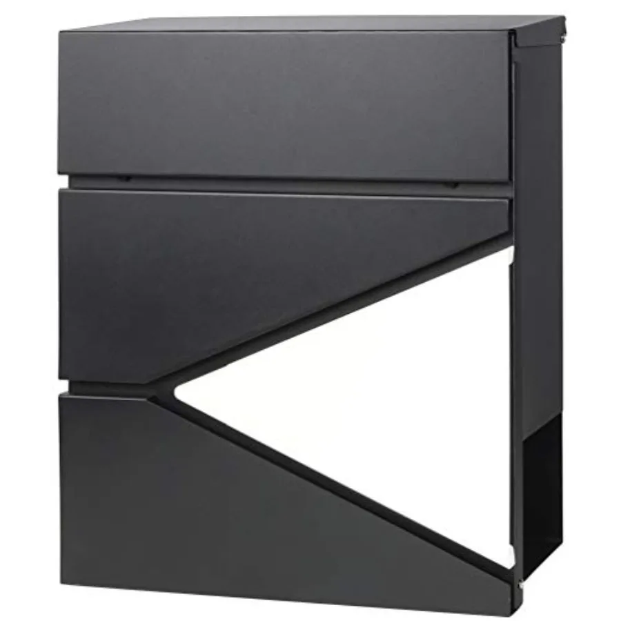 

Lockable Mailboxes with Keys, Outdoor Wall Mounted Mail Box with Large Capacity, 14 3/10" x 4 1/10" x 13", White