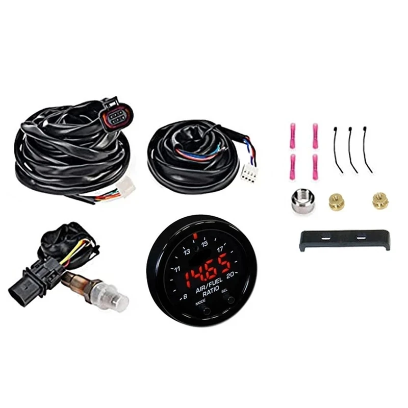 30-0300 X-Series Wideband UEGO Gauge AFR O2 Air Fuel Ratio 2 1/16Inch 52MM Gauge Kit LSU 4.9 Lambda Probe Oxygen Sensor