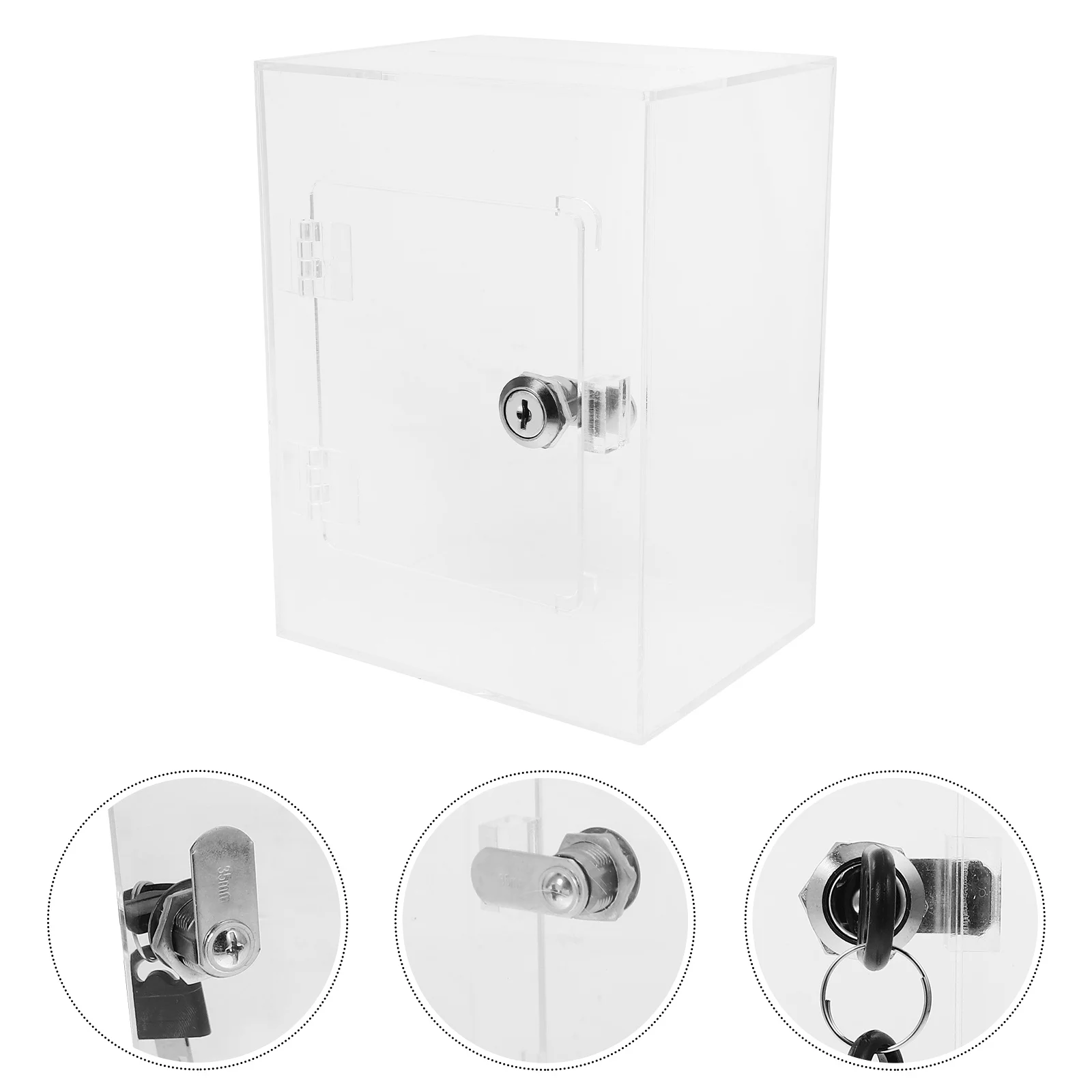 กระปุกออมสินเด็ก อะคริลิคใส กล่องเก็บเงิน เก็บเหรียญ ตั้งโต๊ะ ใส สำหรับเด็ก ของขวัญ ที่เก็บเงินสดขนาดเล็ก