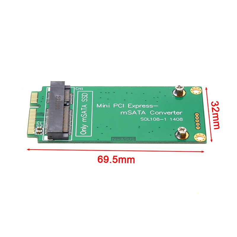 MSATA SSD zu SATA Mini PCIe SSD Adapterkarte für Asus EPCS101 900A 901A