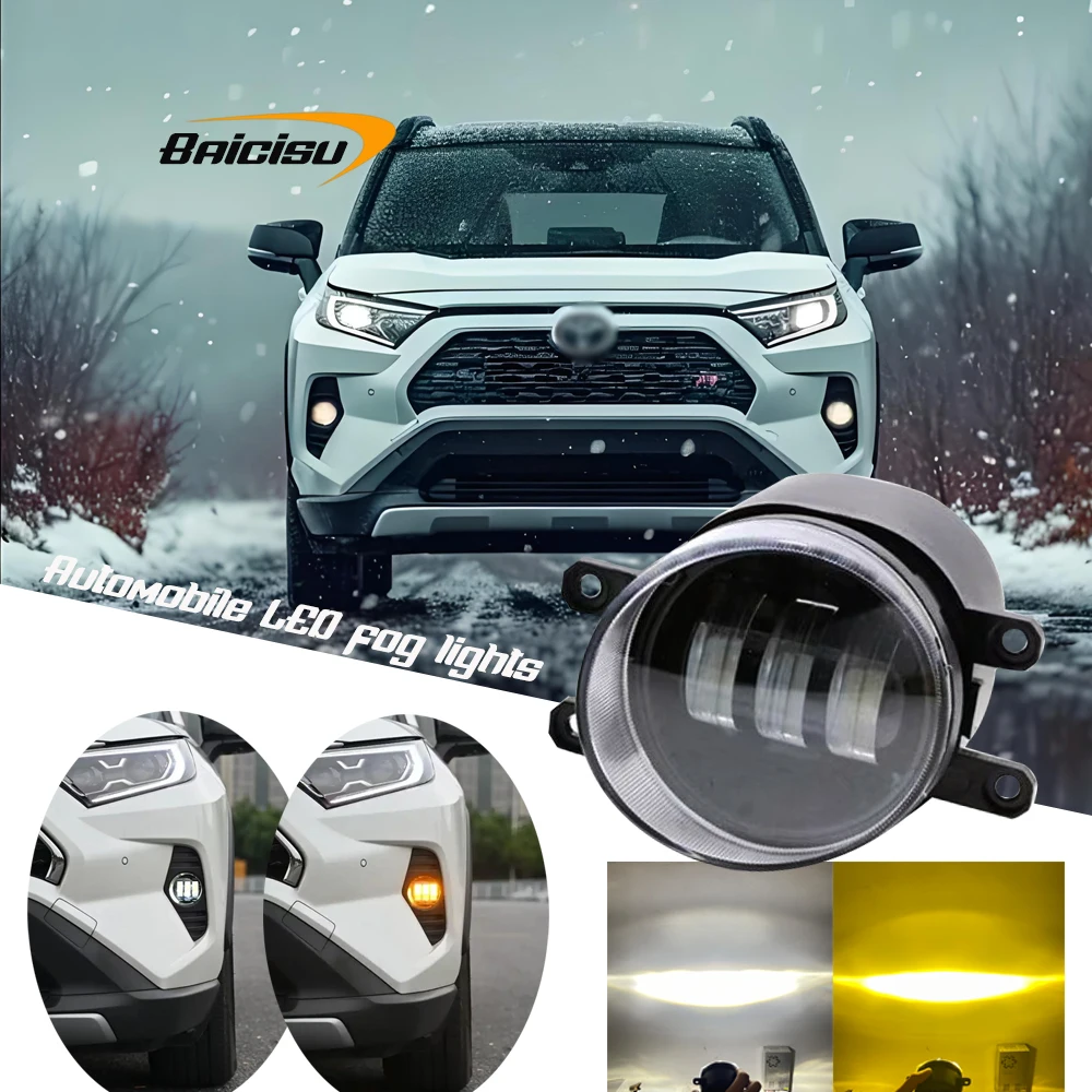 Светодиодные противотуманные фары для Toyota Camry Corolla RAV4 AXIO Lexus Tacoma Highlander Yairs Vitz Prius дневные ходовые огни водонепроницаемые Светодиодные противотуманные фары для Toyota Camry Corolla RAV4 AXIO Lexus Tacoma Highlander Yairs Vitz Prius дневные ходовые огни водонепроницаемые