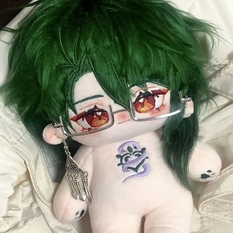 Game Anime GS Impact Cosplay 20cm Baizhu Soft Plush Adorable Embroidery Doll Toy Plush Collect Student Gift