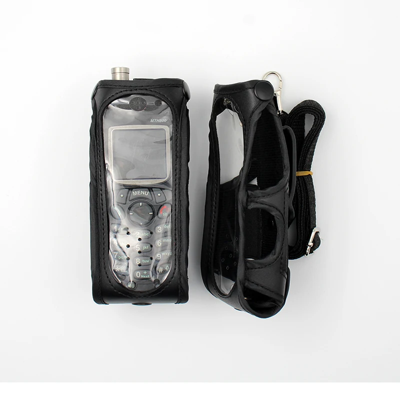 RLN4892A Funda de cuero con bucle de cinturón giratorio para Motorola MTH650 MTH800 Tetra radios, funda de transporte