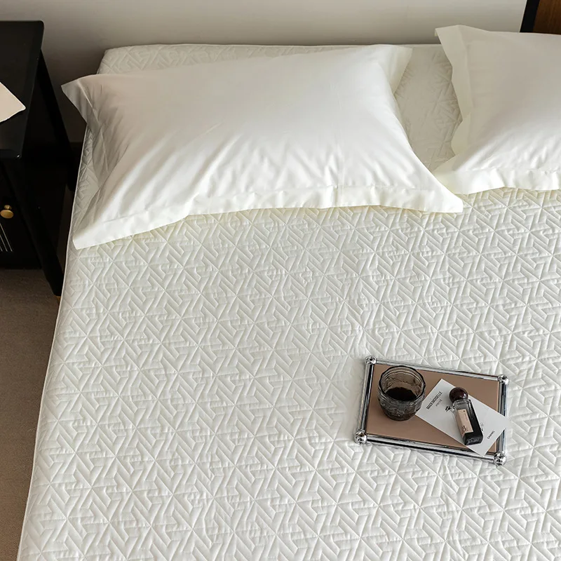 

High-grade Class A 100 long-staple cotton padded antibacterial mattress, pure cotton cotton single-piece mattress protective