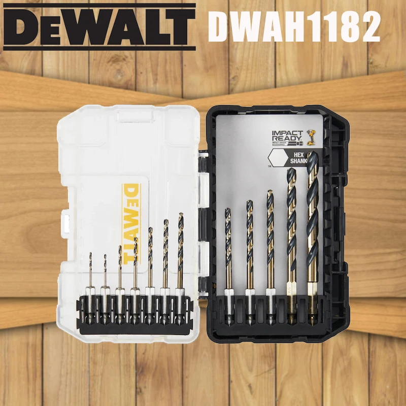 

DEWALT DWAH1182 ЧЕРНЫЙ И ЗОЛОТОЙ IMPACT ГОТОВЫЙ набор сверл по металлу, 12 шт., аксессуары для электроинструментов