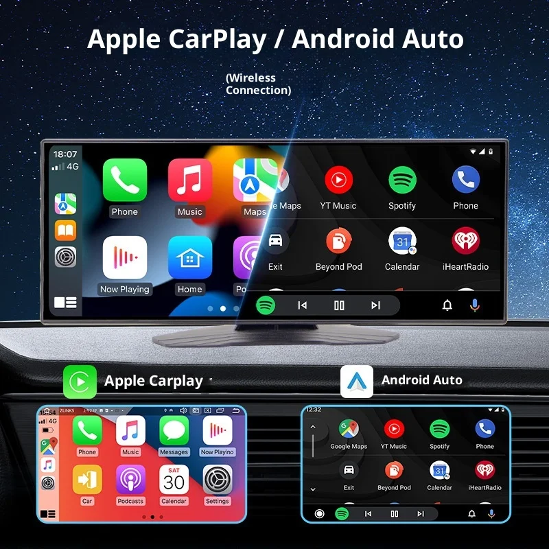 

11.26inch IPS Display CarPlay Dashboard Smart Screen Android OS Universal Fitment-Reverse Camera Mobile Projection Navigator