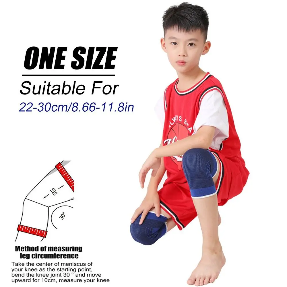 Sports Safety Polyester Cotton Knee Pads Blue Elastic Ankle Support Palm Protector Basketball Football Skating
