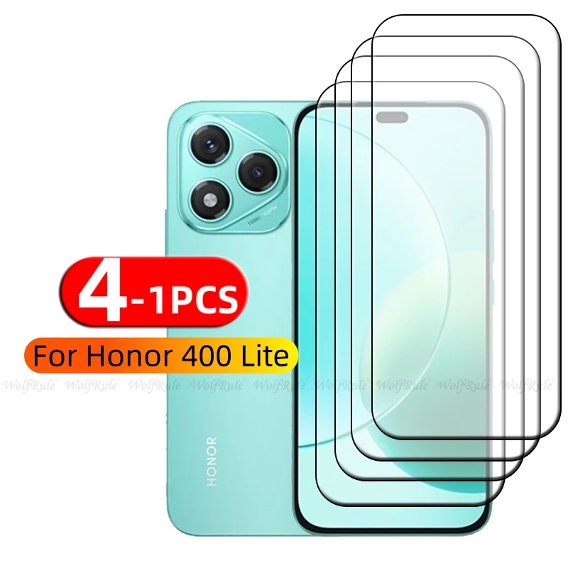 

4/3/2/1Pcs For Honor 400 Lite Glass Honor 400 Lite Tempered Glass Full Cover Glue HD 9H Screen Protector Huawei Honor 400 Lite