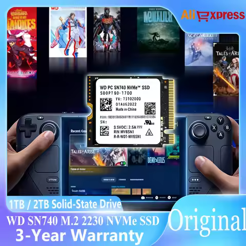 WD SN740 2TB 1TB 2230 M.2 NVMe Solid State Drive PCIe 4.0 SSD For Steam Deck Rog Ally GPD Surface Laptop Tablet Mini PC Computer