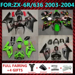 New ABS Plastic Shell Motorcycle Fairing kit Fit For Ninja ZX6R 636 ZX-6R 2003 2004 03 04 Custom full fairings bodywork zxmt