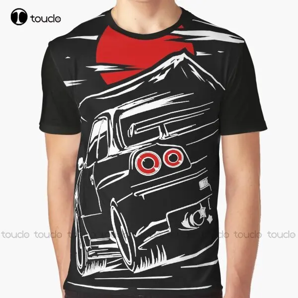 Niss Skyline Gtr 34 | Haruna Graphic T-Shirt Custom Aldult Teen Unisex Digital Printing Tee Shirts Custom Gift Xxs-5Xl