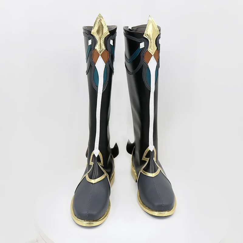 Chaussures de Cosplay du Jeu Honkai Star Rail Dan Heng, Bottes de Carnaval d'Halloween, en Cuir PU, Accessoires sur Mesure