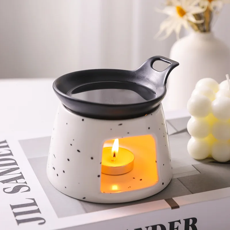 Fashion Creative Ceramic Aromatherapy Stove Can Dry Burn Fragrant Powder, Coffee Grounds, Aromatherapy Lamp, Essential Oil Heater view 6